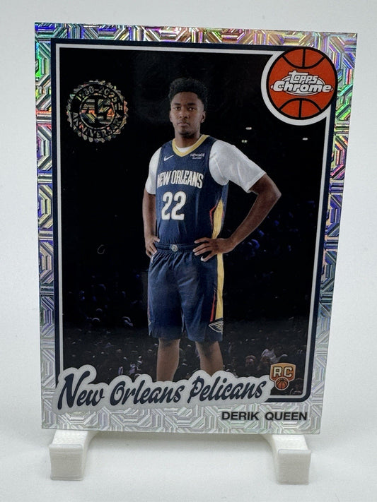 2025-26 Topps Chrome Mojo Rookie Derik Queen RC #TC-DQ Pelicans Silver Pack