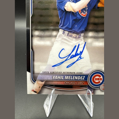 Yahil Melendez 2025 Bowman Chrome 1st Bowman Autograph Auto #CPA-YM
