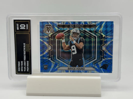 2023 Mosaic - Bryce Young NFL Debut Reactive Blue PSA 10 ND-2 Panthers GMA 10