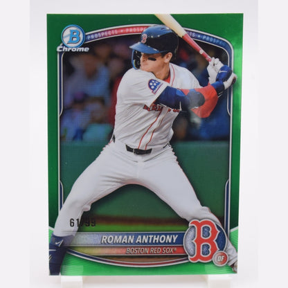 Bowman 2025 Chrome Roman Anthony Green Refractor 61/99 #BCP-167 Red Sox