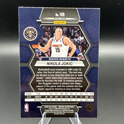 Panini 2022-23 Mosaic Prizm Nikola Jokić #168 Denver Nuggets Basketball