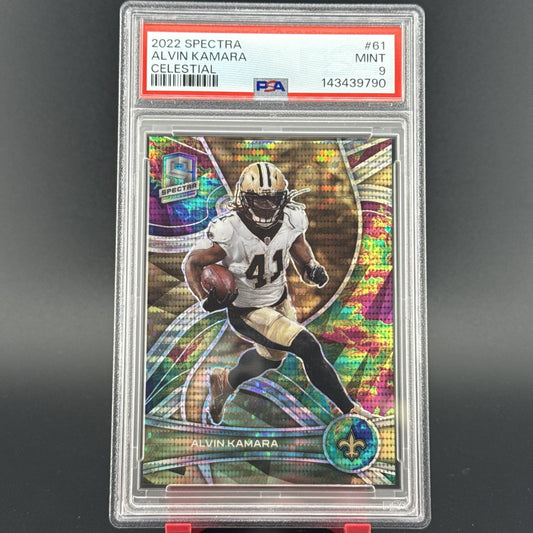 2022 Panini Spectra - Alvin Kamara #61 Celestial Prizm 74/99