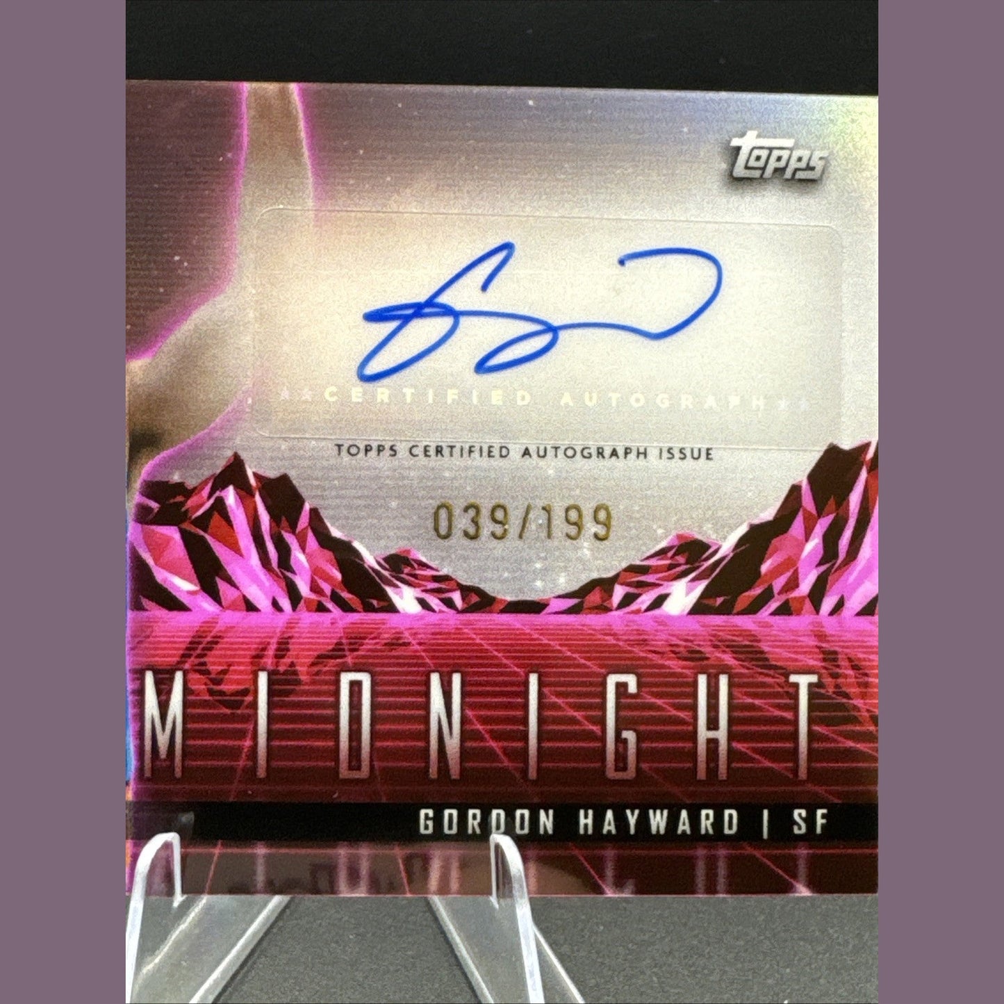 2024 Topps Midnight Basketball Gordon Hayward Horizon Signatures #HS-GH