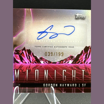 2024 Topps Midnight Basketball Gordon Hayward Horizon Signatures #HS-GH