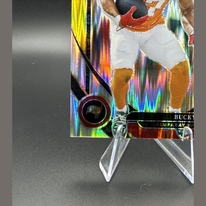 2024 Panini Select - Club Level Bucky Irving #239 Red & Yellow Shock Prizm (RC)