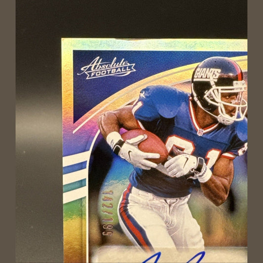 2025 Panini Absolute Amani Toomer Autograph #II-ATR 142/199