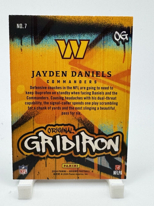 2024 Panini Origins Rookie Jayden Daniels Original Gridiron Holo RC #7