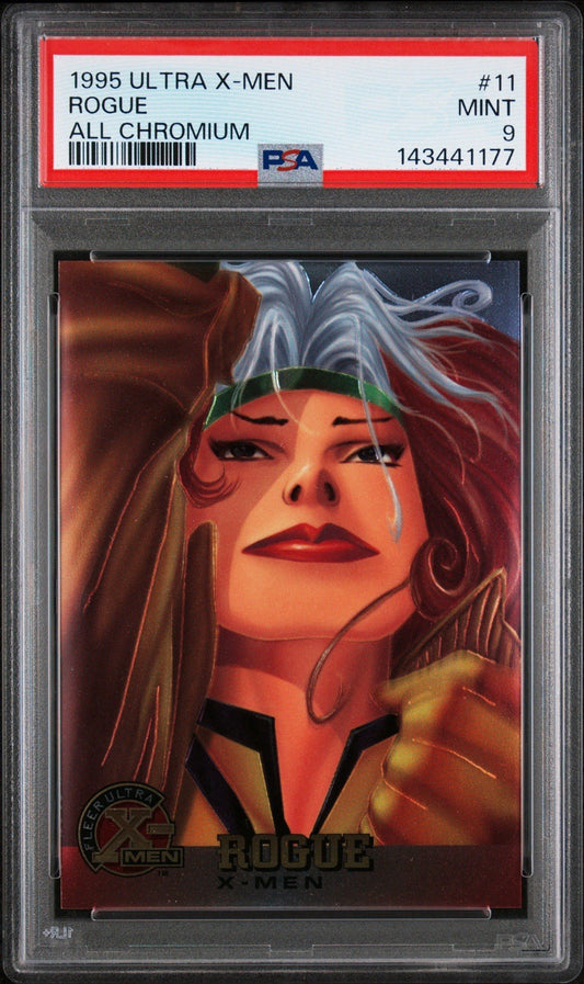 1995 Ultra X-Men Rogue All Chromium #11 PSA 9