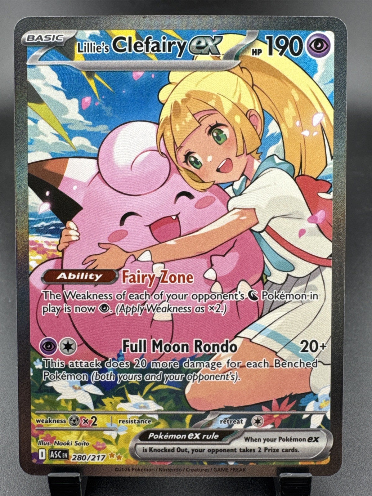 Lillie's Clefairy ex 280/217 Me: Ascended Heroes Holo
