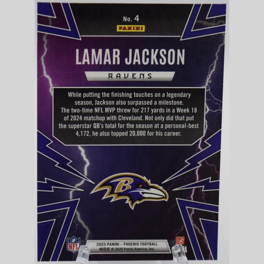2025 Panini Phoenix Thunderbirds Lamar Jackson #4