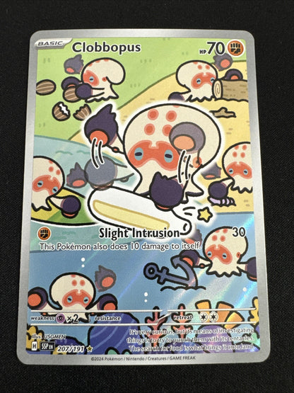 Clobbopus 207/191 Sv08: Surging Sparks Holo Illustration Rare Near Mint NM