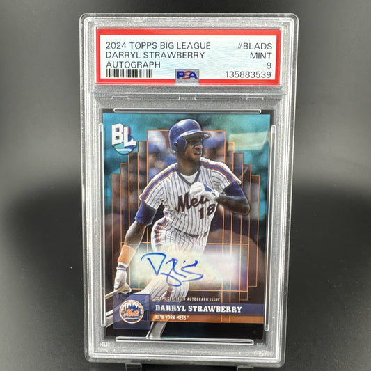 2024 Topps Big League Darryl Strawberry Autograph #BLADS PSA 9