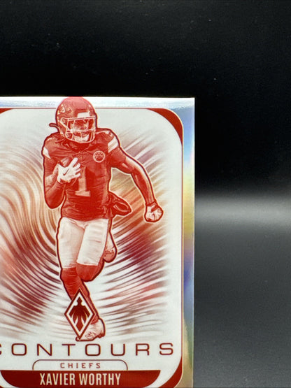 2025 Phoenix - Contours Xavier Worthy #16 Silver Kansas City Chiefs
