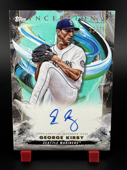 2023 Inception George Kirby Rookie & Emerging Stars Aqua 23/75 #BRES-GK Mariners