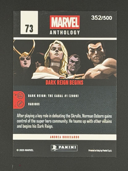 Dr Doom Marvel Anthology Panini - N.73 Dark Reign Begins Parallel /500