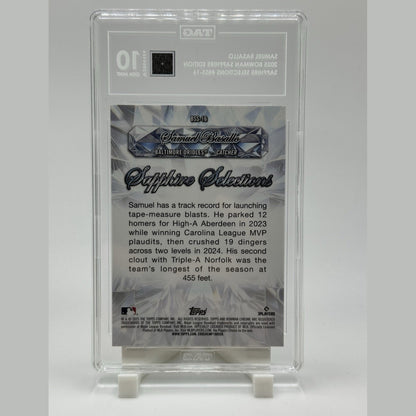 2025 Bowman Sapphire Samuel Basallo Selections #BSS-16 Orioles