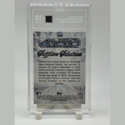 2025 Bowman Sapphire Samuel Basallo Selections #BSS-16 Orioles