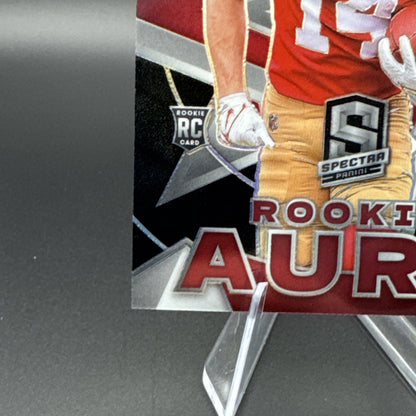 Ricky Pearsall 2024 Panini Spectra Rookie Aura Prizm 21/125 SF 49ers #RA-RPL