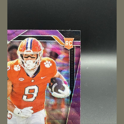 2025 Prizm Draft Picks #18 Jake Briningstool Purple Wave Rookie Logo