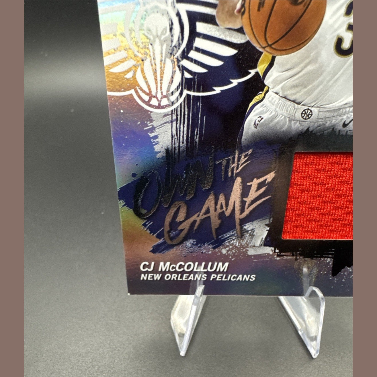 2025-26 Topps CJ McCollum Own the Game Jersey Rainbow Foil #OTGA-CM Pelicans