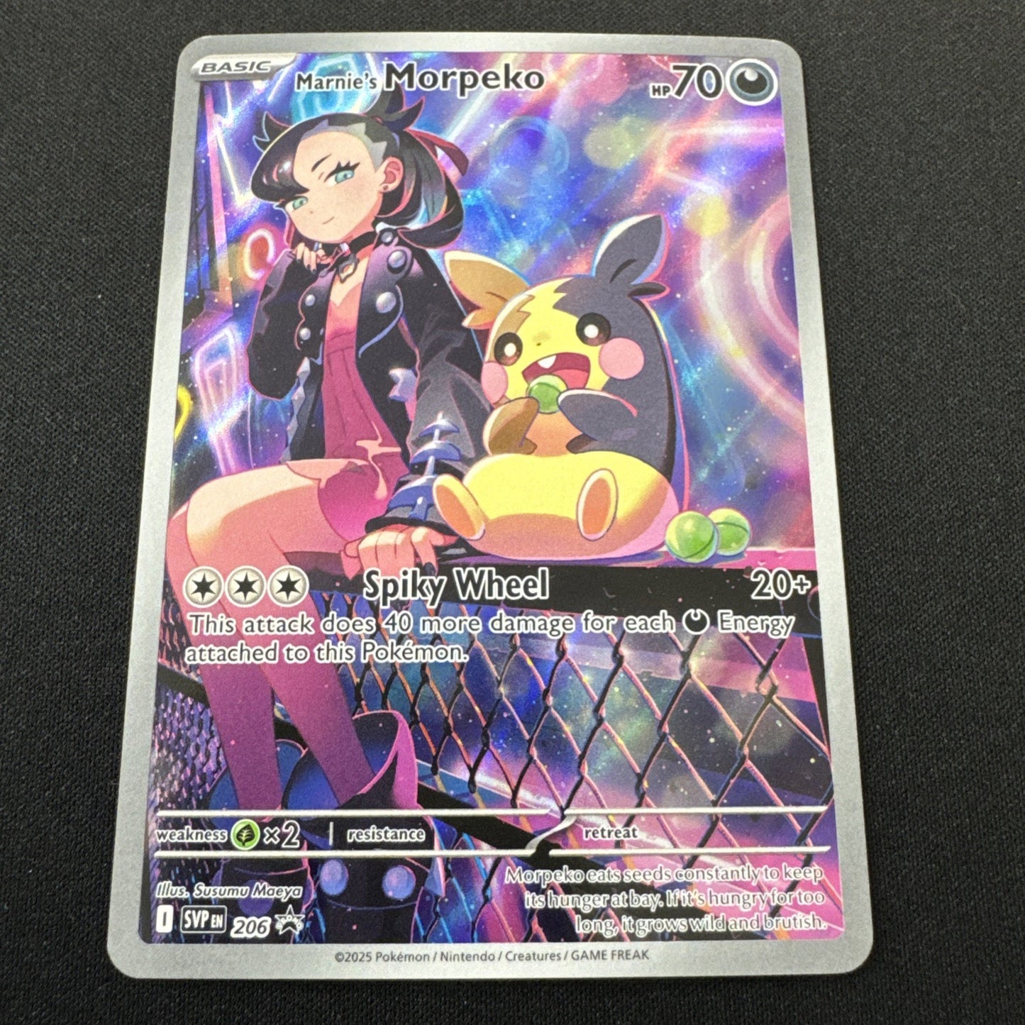 Pokémon TCG Marnie's Morpeko 206 SVP: Scarlet & Violet Promo Full Art Holo