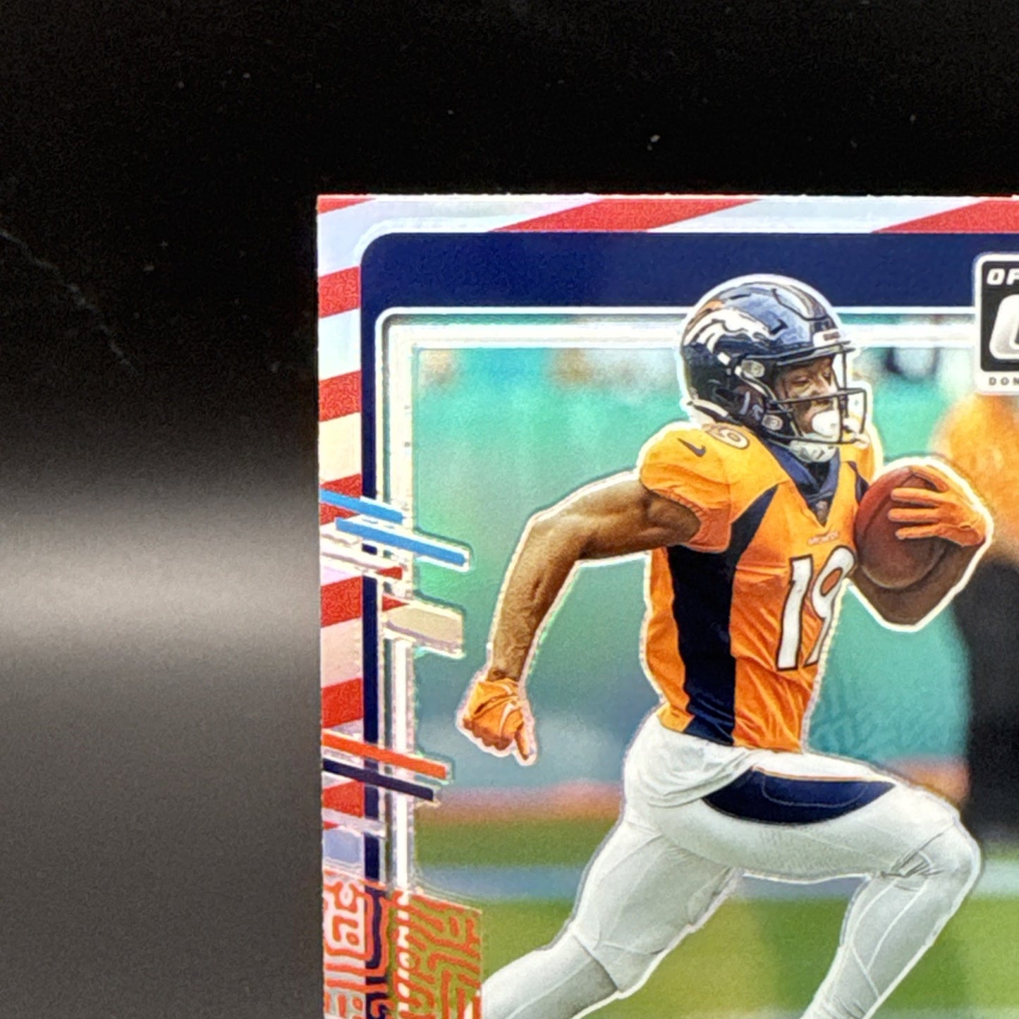 2023 Panini Marvin Mims SSP Candy Cane Optic Holo Rated Rookie #231