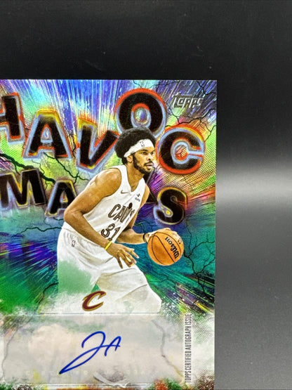 2025-26 Topps Jarrett Allen Auto Havoc Marks Cavaliers #HM-JA 21/99