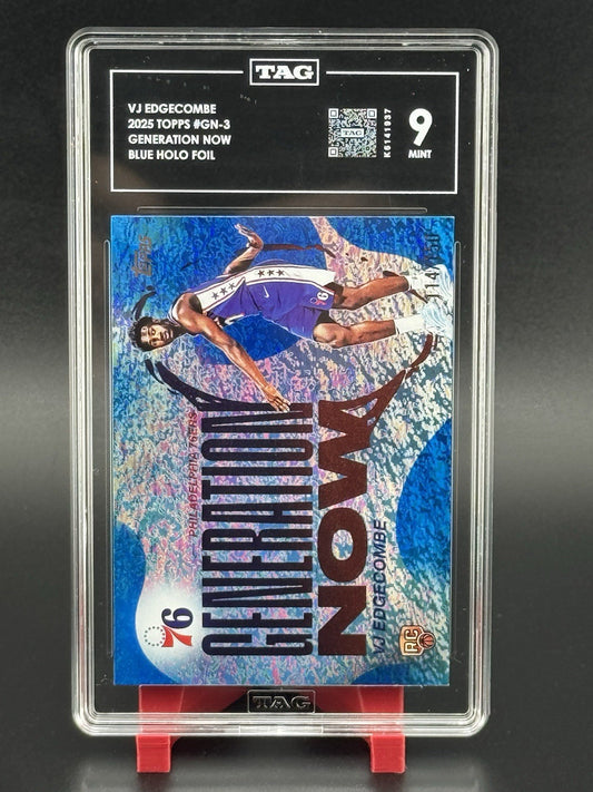VJ EDGECOMBE 2025 TOPPS ROOKIE GENERATION NOW /150 TAG 9