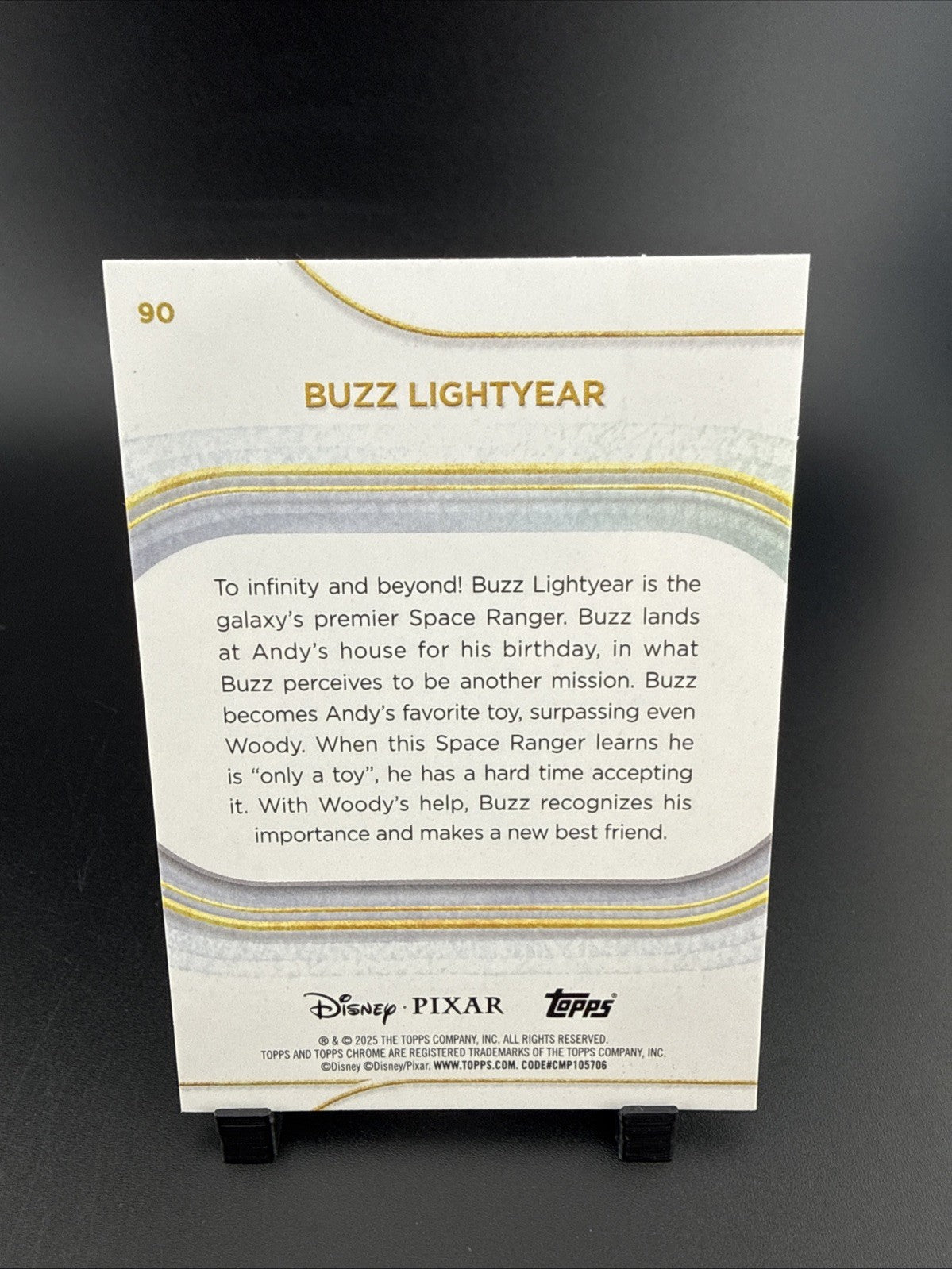2025 Topps Chrome Disney Green Wave Refractor Buzz Lightyear /99