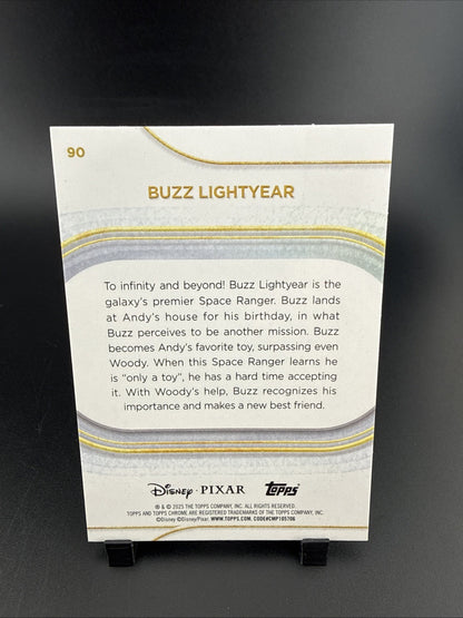 2025 Topps Chrome Disney Green Wave Refractor Buzz Lightyear /99