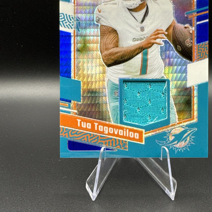 2023 Tua Tagovailoa Panini Donruss Optic Hyper Prizm Threads MEM #DT-TT