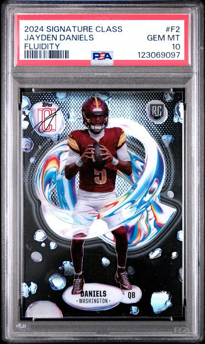 2024 Topps Signature Class - Fluidity Jayden Daniels #F-2 (RC)