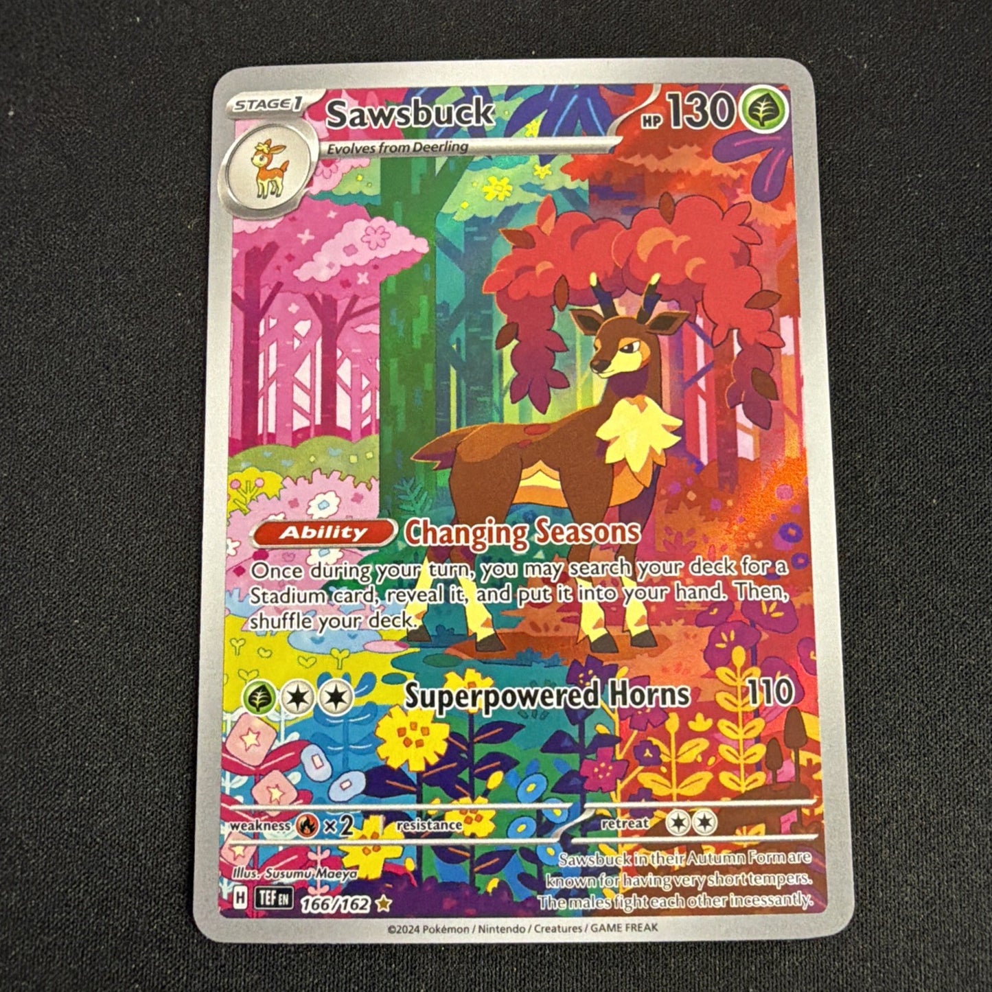 Deerling 165/162 & Sawsbuck 166/162 Temporal Forces Pokemon Pair
