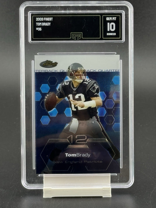 2003 Topps Finest - Tom Brady #35
