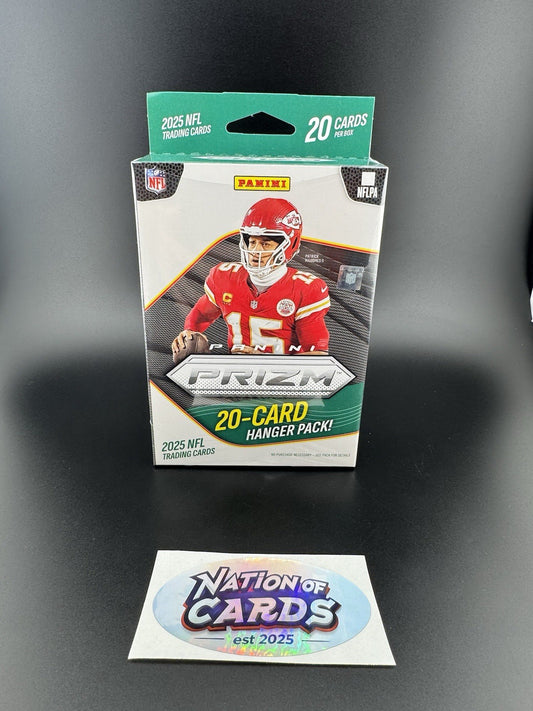 2025 Panini Prizm Football Trading Card Hanger Box