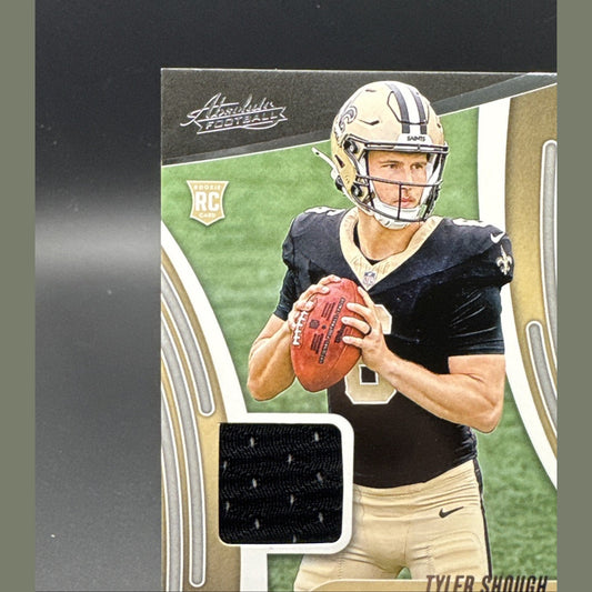 2025 Panini Absolute Tyler Shough Rookie Relic Card ARM-TSH  SAINTS