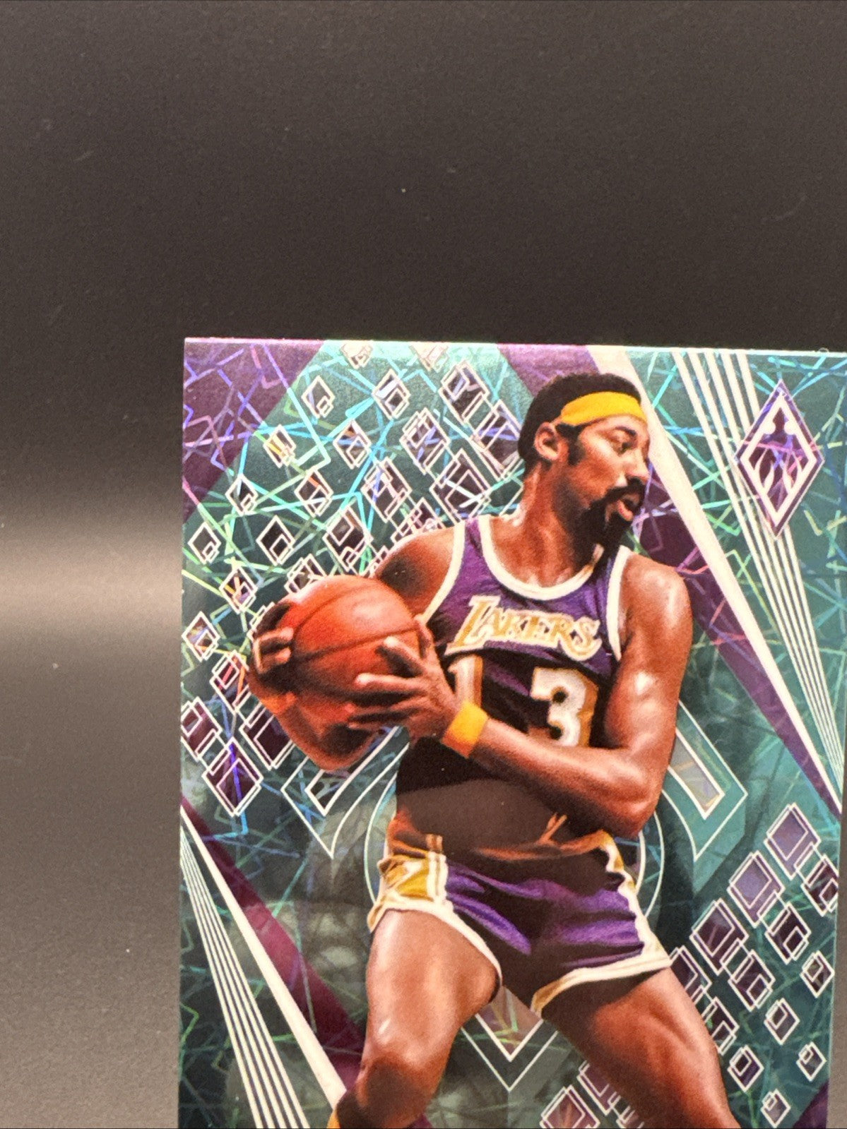 2023-24 Panini Phoenix Wilt Chamberlain #34 Teal Laser - Lakers HOF