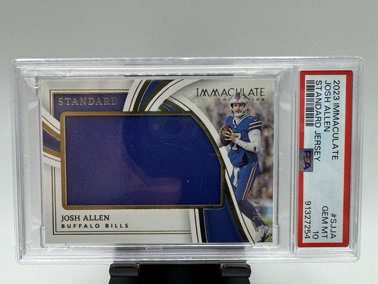 2023 Immaculate Josh Allen Standard Jersey # SJJA /49 PSA 10