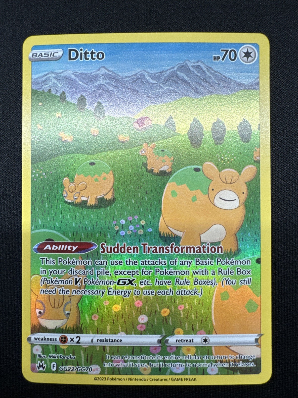 Ditto GG22/GG70 SWSH: Crown Zenith: Galarian Gallery Holo NM