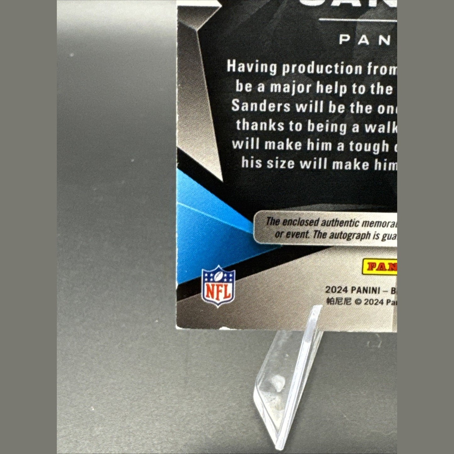 2024 Panini Black - Rookie Patch Autograph Ja'Tavion Sanders #222 Emerald 5/50