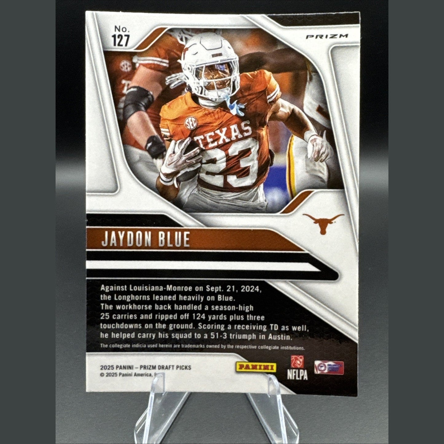 2025 Panini Prizm Draft Picks Jaydon Purple Prizm Rookie #127