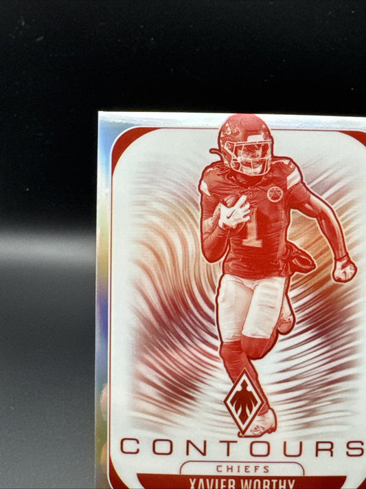2025 Phoenix - Contours Xavier Worthy #16 Silver Kansas City Chiefs