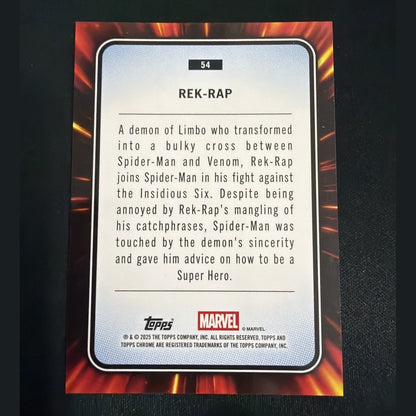 2025 Topps Chrome Marvel - Rek-Rap Gold Wave Refractor/50 #54