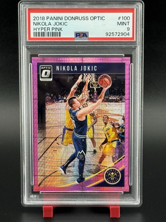 2018-19 OPTIC PRIZMS HYPER PINK NIKOLA JOKIC DENVER NUGGETS PARALLELS