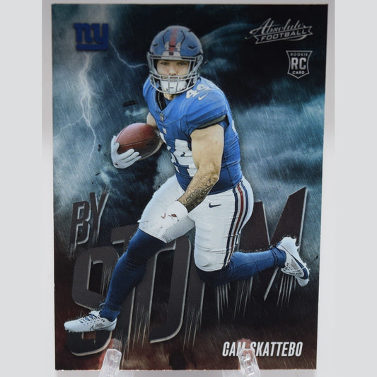 2025 Cam Skattebo Panini Absolute By Storm Rookie RC Insert #2 New York Giants