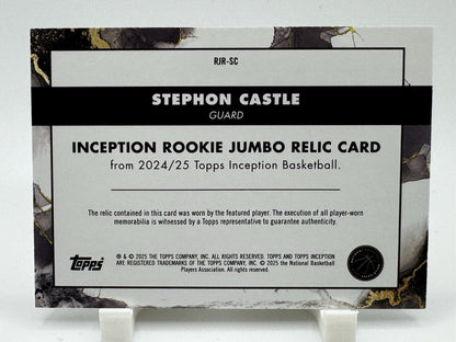 2024-25 Topps Inception - Rookie Jumbo Relics Stephon Castle #RJR-SC (MEM, RC)