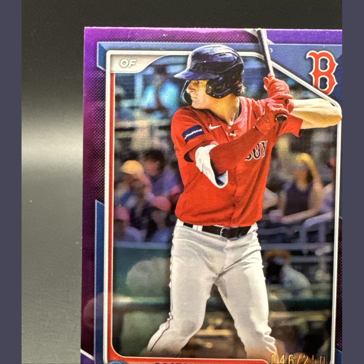 2024 Bowman Chrome ROMAN ANTHONY #BCP-235 PURPLE REFRACTOR #/250 Red Sox