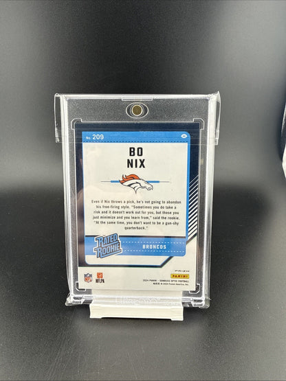 2024 Panini Donruss Optic - Rated Rookie Bo Nix #369 Holo Prizm (RC)