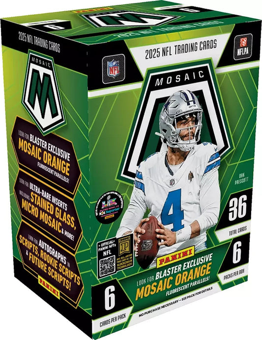 2025 Panini Mosaic Football Factory Sealed Blaster Box