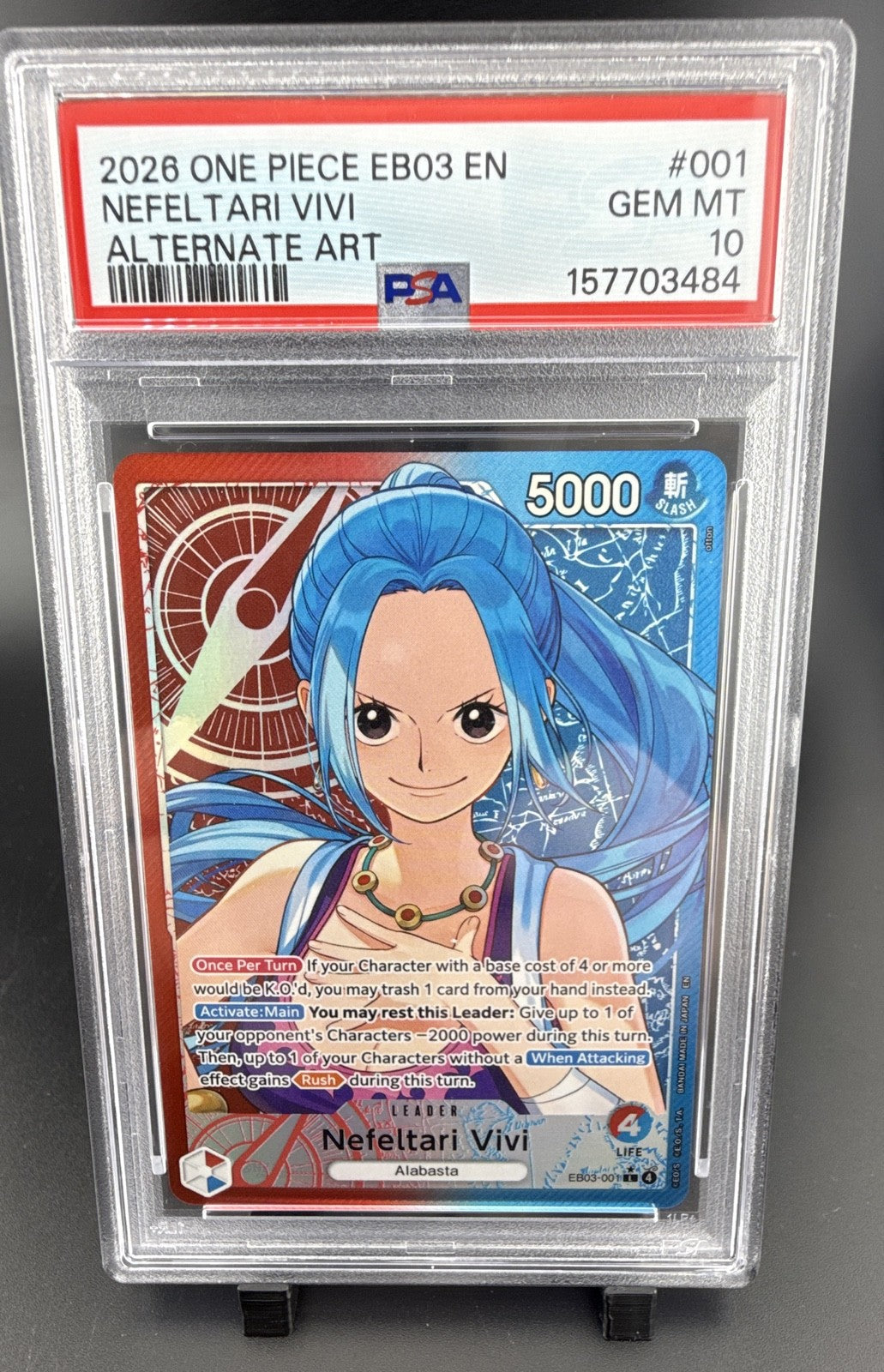 Nefeltari Vivi (001) (Alternate Art) EB03-001 Extra Booster: One Piece Heroines